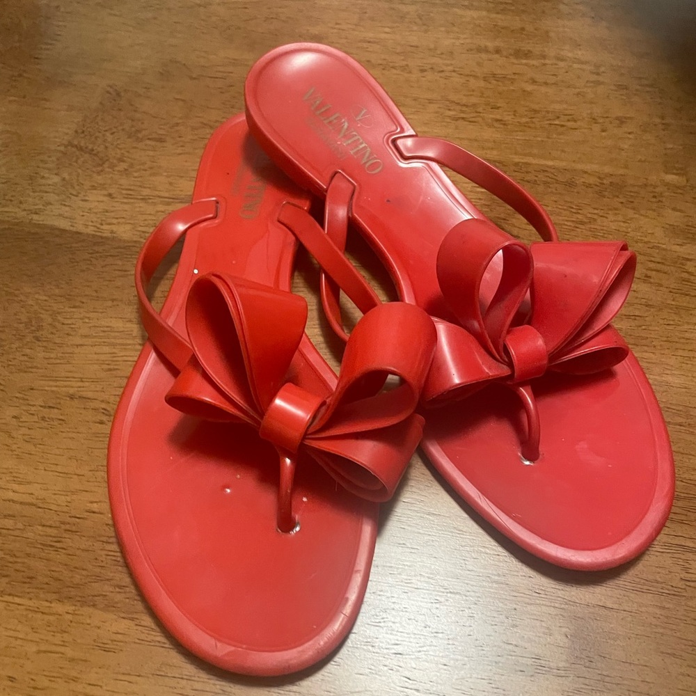 Red Valentino Bow Sandals